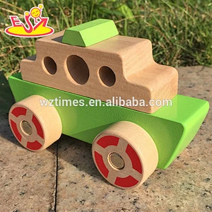 2018 wholesale environments protection miniature wooden car for kids W04A205