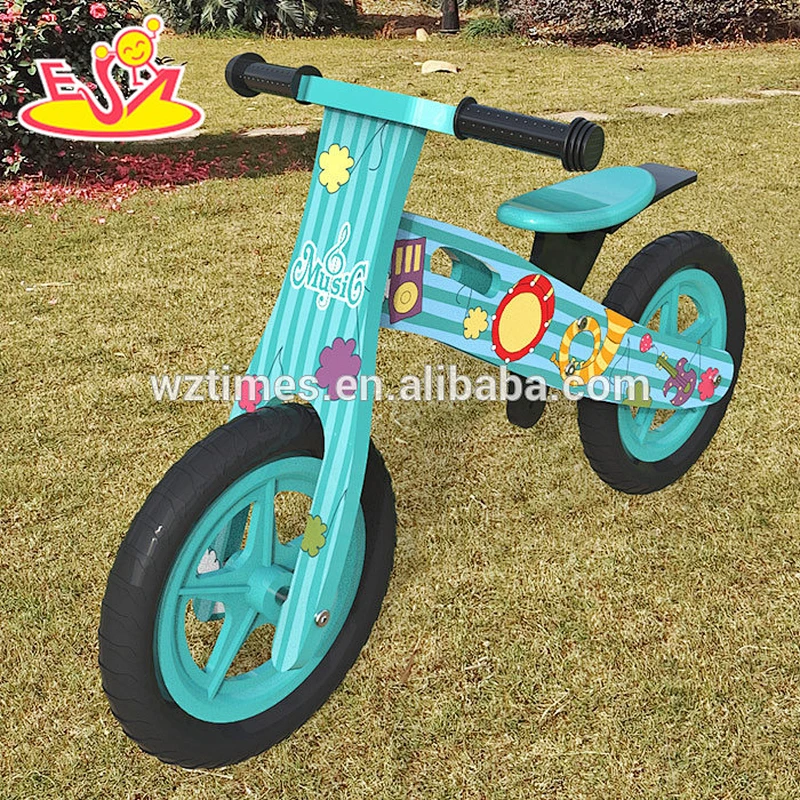 2018 Wholesale original work children wooden balance bikes for boys W16C178
