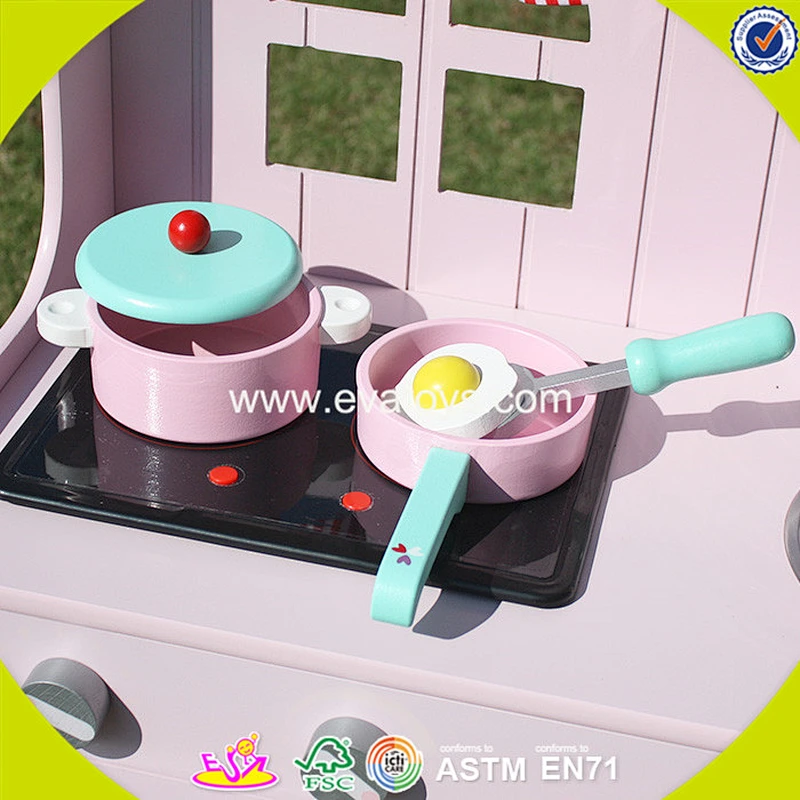 wholesale kids wooden kitchen sets toy role play baby wooden kitchen sets toy fashioned wooden kitchen sets toy W10C169