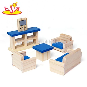 Neues Design Kinder Puppenhaus aus Holz mit Möbeln W06A317