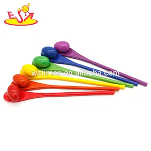 2018 Hottest egg and spoon race activity toys wooden baby learning games for sale W01B031