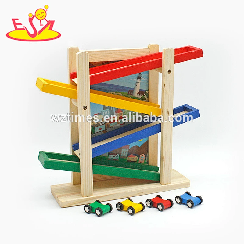 wholesale creative customized wooden speed car and drawing board toy for children W04E058