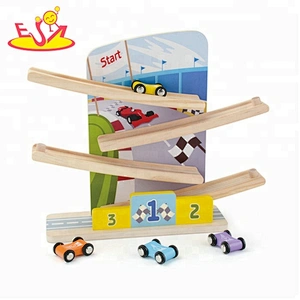 New hottest educational 55 pcs kids wooden train tracks toys for wholesale W04C160