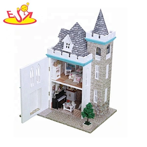Handgemachte hölzerne Puppenhausmodelle für Kinder W06A349