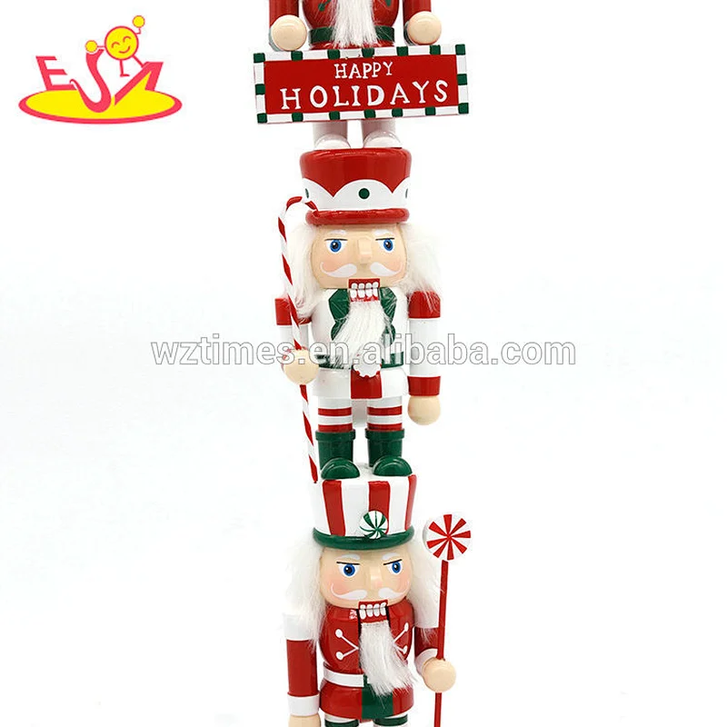 2018 Wholesale cheap kids doll toy wooden soldier nutcracker doll for sale W02A285