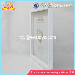 Wholesale great kids wooden white picture frame best selling wooden white picture frame W09A007