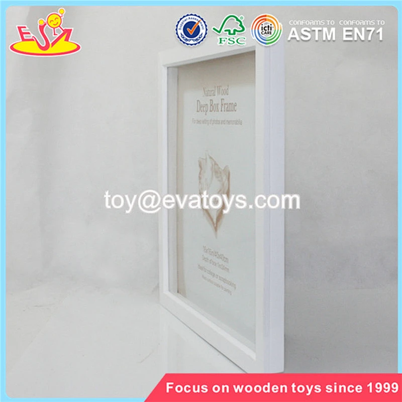 Wholesale great kids wooden white picture frame best selling wooden white picture frame W09A007