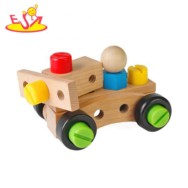 top sale montessori DIY nut combination wooden screw toy for kids W03C012