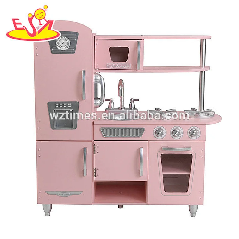 2018 Hölzerne Küchenspielzeugsets der Retro braunen Farbe setzen für die Ausbildung der Babyhandfähigkeit W10C360 ein