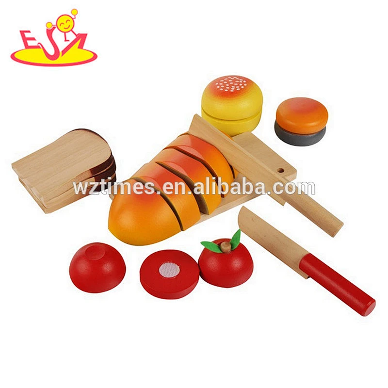 2018 wholesale new wooden food toys kids pretend play wooden food toys best sale children wooden food toys W10B182
