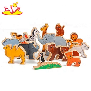 2018 wholesale wooden jigsaw puzzles for kids new design wooden jigsaw puzzles for kids animal jigsaw puzzles for kids W13A111
