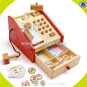 wholesale baby wooden pretend cash register fashion kid wooden pretend cash register wooden pretend cash register W10A037