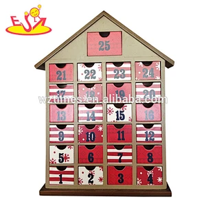wholesale high quality wooden advent calendar craft merry christmas wooden advent calendar craft W02A186