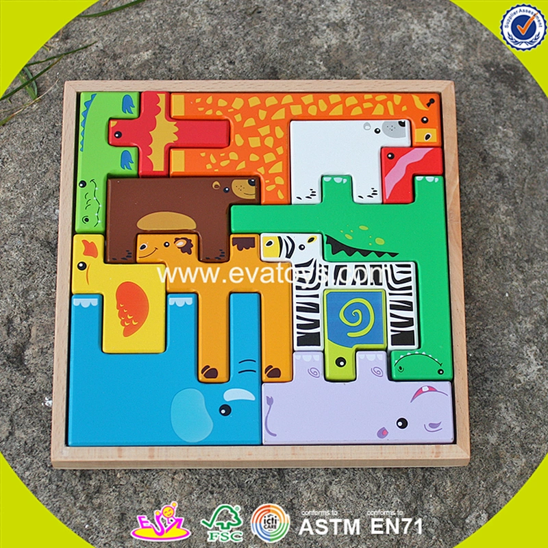 2018 New design wooden colorful puzzle game mini wooden colorful puzzle game children wooden colorful puzzle game W14A109