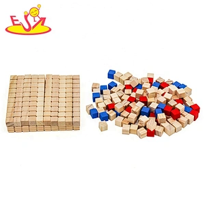 Wholesale wooden base 10 set building blocks toys for kids W12E030