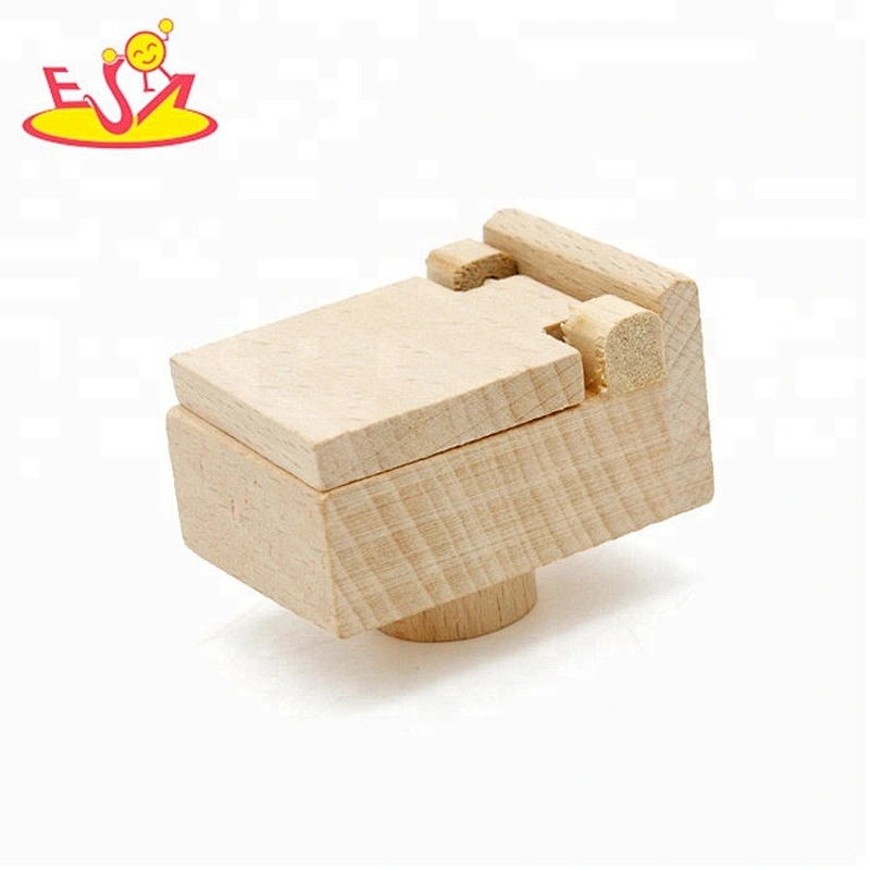 Nueva llegada fingir jugar muebles de casa de muñecas de madera en miniatura para niños W06B073