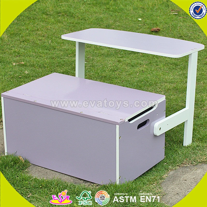 wholesale baby wooden storage box chair cheap kids wooden storage box chair popular children wooden storage box W08G017A