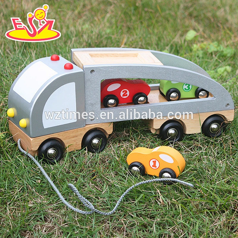Hölzernes Tierautospielzeug der populären Art und Weisekinder für Verkauf W04A186