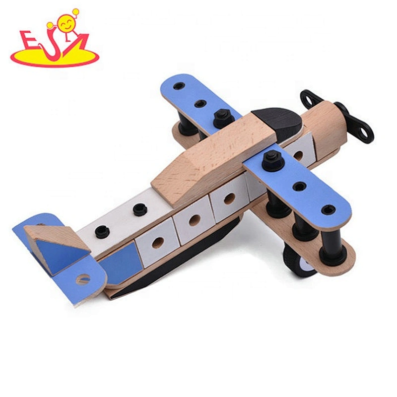 High quality educational diy wooden building kits for boys W03B082
