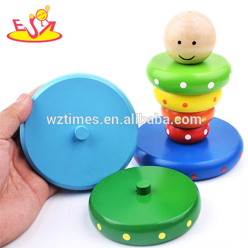 2018 großhandel baby holz regenbogenstapler günstige kinder holz regenbogenstapler hottost kinder holz regenbogenstapler W13D116