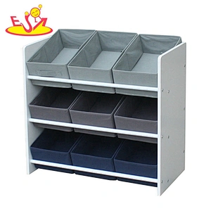 wholesale preschool furniture wooden kids storage shelves with high quality W08C268B
