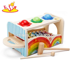 wholesale funny wooden toddler music toys for education W07A117
