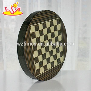 2017 Wholesale cheap kids wooden chess game best wooden chess game W11A054