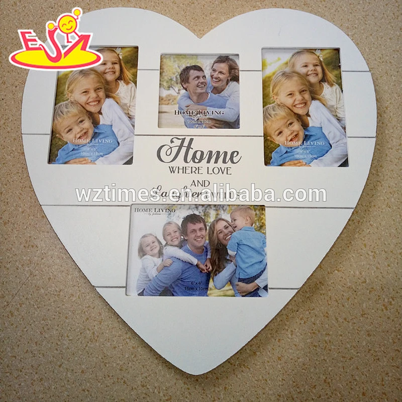 2018 wholesale baby simple 12 hole wood picture frame W09A050
