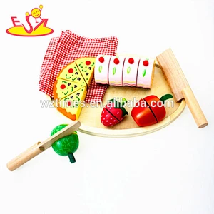 2018 wholesale children wooden fruit toys for kids Simulation baby wooden fruit toys for kids wooden fruit toys for kids W10B017