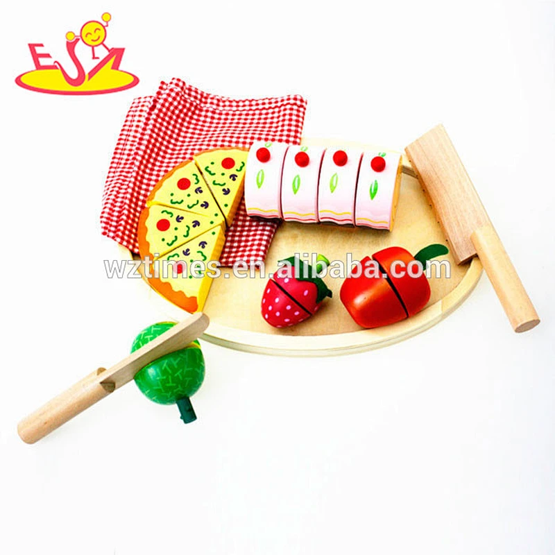 2018 wholesale children wooden fruit toys for kids Simulation baby wooden fruit toys for kids wooden fruit toys for kids W10B017