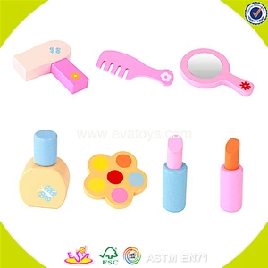 2018 New design wooden makeup table toy mini wooden makeup table toy baby wooden makeup table toy W08H070
