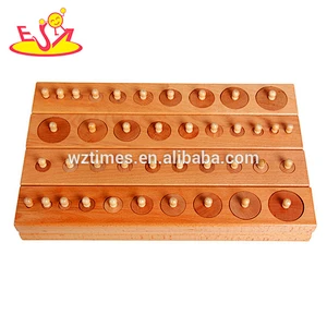 2018 New design preschool geometry puzzle wooden toddler montessori toys W12F008