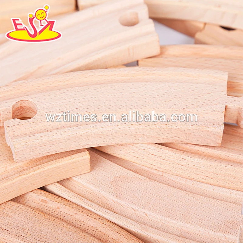 Most popular children traffic toy wooden train set for sale W04C050