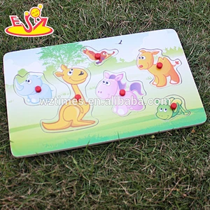 wholesale new fashion children wooden jigsaw puzzle high quality baby wooden jigsaw puzzle W14M095
