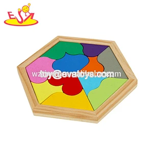 Wholesale different colorful wooden irregular blocks for sale W14A175