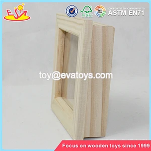 Wholesale home decoration baby wood photo frame top selling wood photo frame W09A025