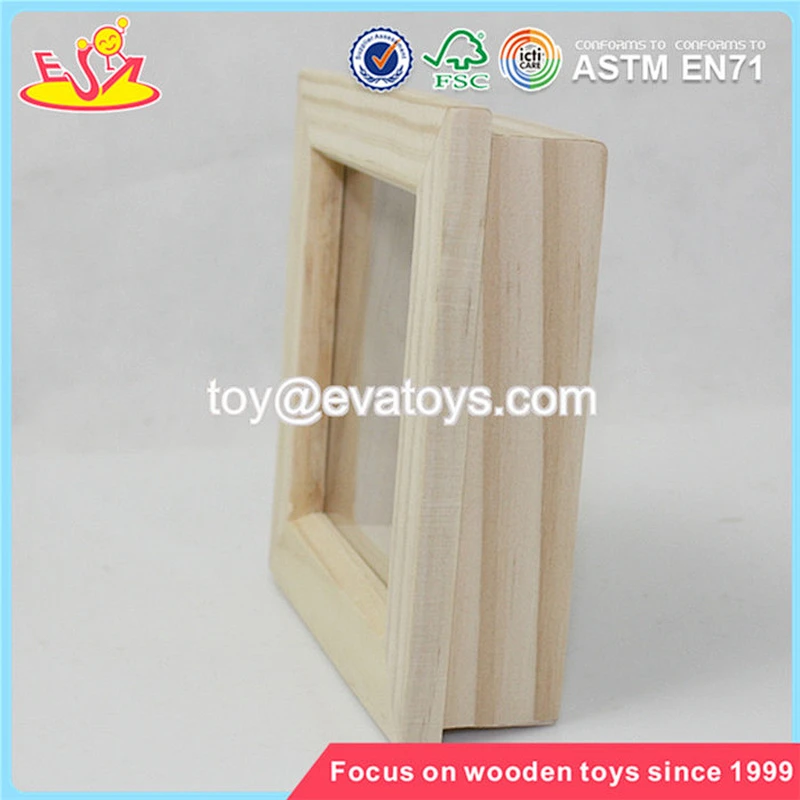 Wholesale home decoration baby wood photo frame top selling wood photo frame W09A025