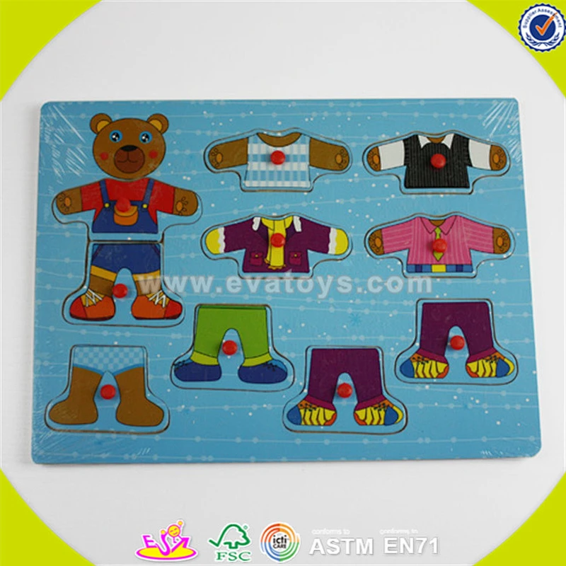 Wholesale cheap wooden organ name jigsaw toy simple baby wooden organ name jigsaw toy best teaching aid puzzle W14D010