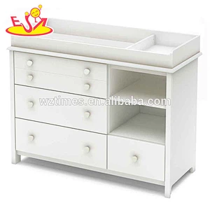 2018 New arrival portable wooden nursery changing unit for baby W08C122