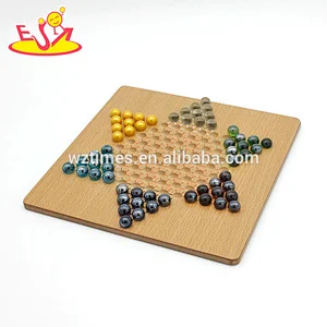 Wholesale intelligent wooden checkers game for children W11A098