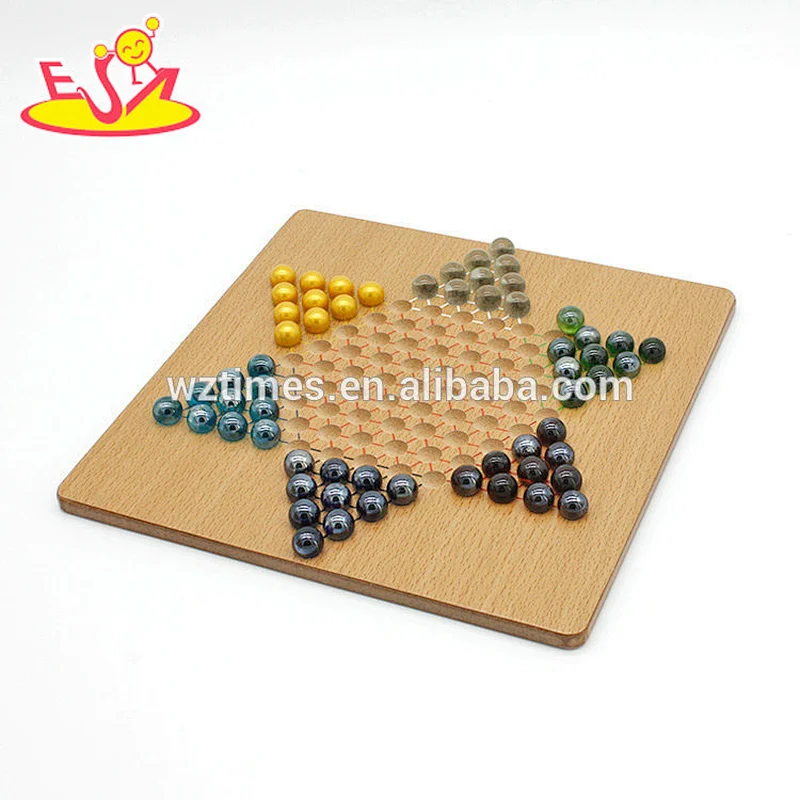 Wholesale intelligent wooden checkers game for children W11A098