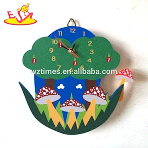 Wholesale home decorative handmade painted popular baby wall clock for sale W14K025