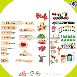 wholesale children wooden train track top fashion wooden train track W04C015