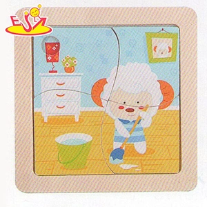 Wholesale funny kids wooden puzzle toys with low price W14C200