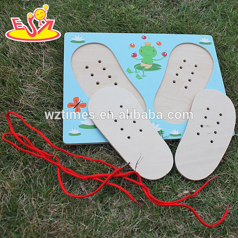 wholesale top fashion 3d wooden puzzle shoes cheap 3d wooden puzzle shoes W14D014