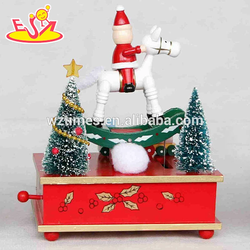 wholesale baby wooden christmas music box popular kids wooden christmas music box wooden christmas music box W07B013B