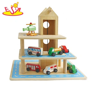 2018 Neues in der Innenstadt gelegenes Deluxe-Parkhaus aus Holz für Kinder W04B053