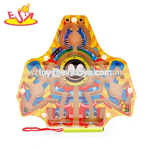 Venta al por mayor mariposa bebé educativo de madera laberinto juguete niños de madera laberinto juguete W11H001