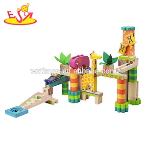 Großhandel Montessori Intelligence Ball Run Spiel Holz Marmor Spur für Kinder W04E055