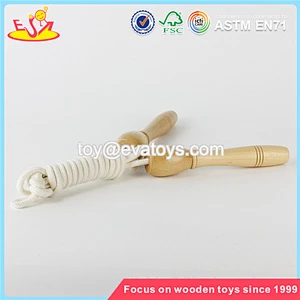 wholesale new kids toys wooden handle skipping jump rope primary color children wooden jump rope W01A292